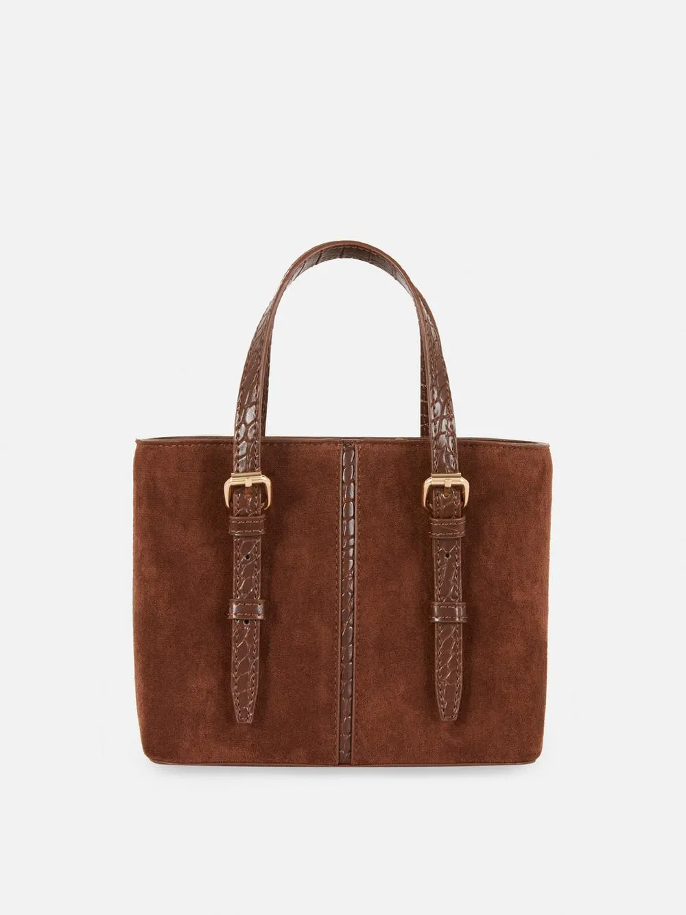 Faux Leather Mini Bucket Tote