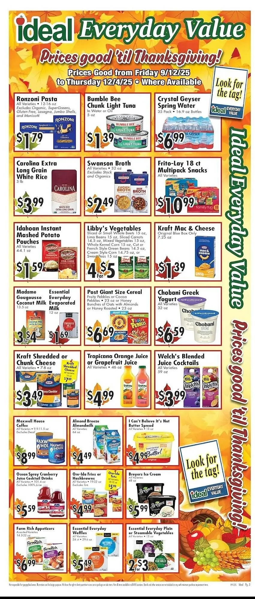 Weekly ad Ideal Food Basket circular from September 12 to September 18 2025 - Page 3