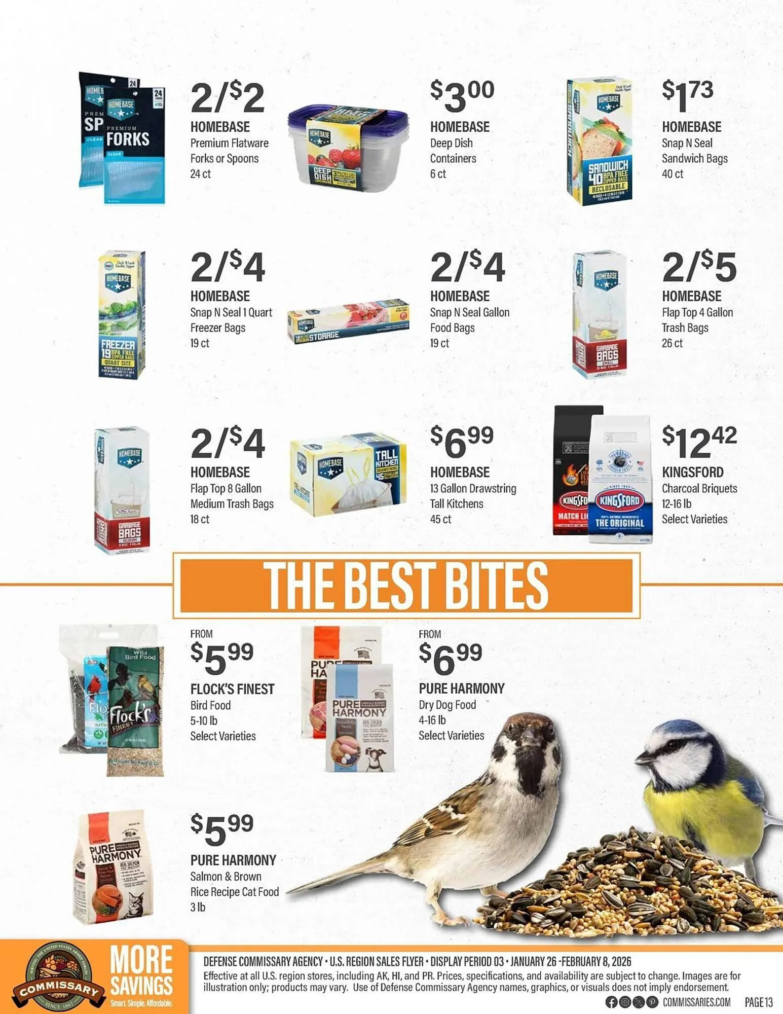 Weekly promotion Commissary weekly ad spanning from January 26 to February 8 2026 - Page 13 for Catalogue 365