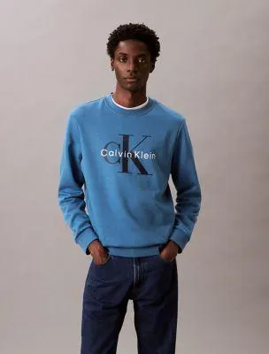 Monogram Logo Fleece Crewneck Sweatshirt