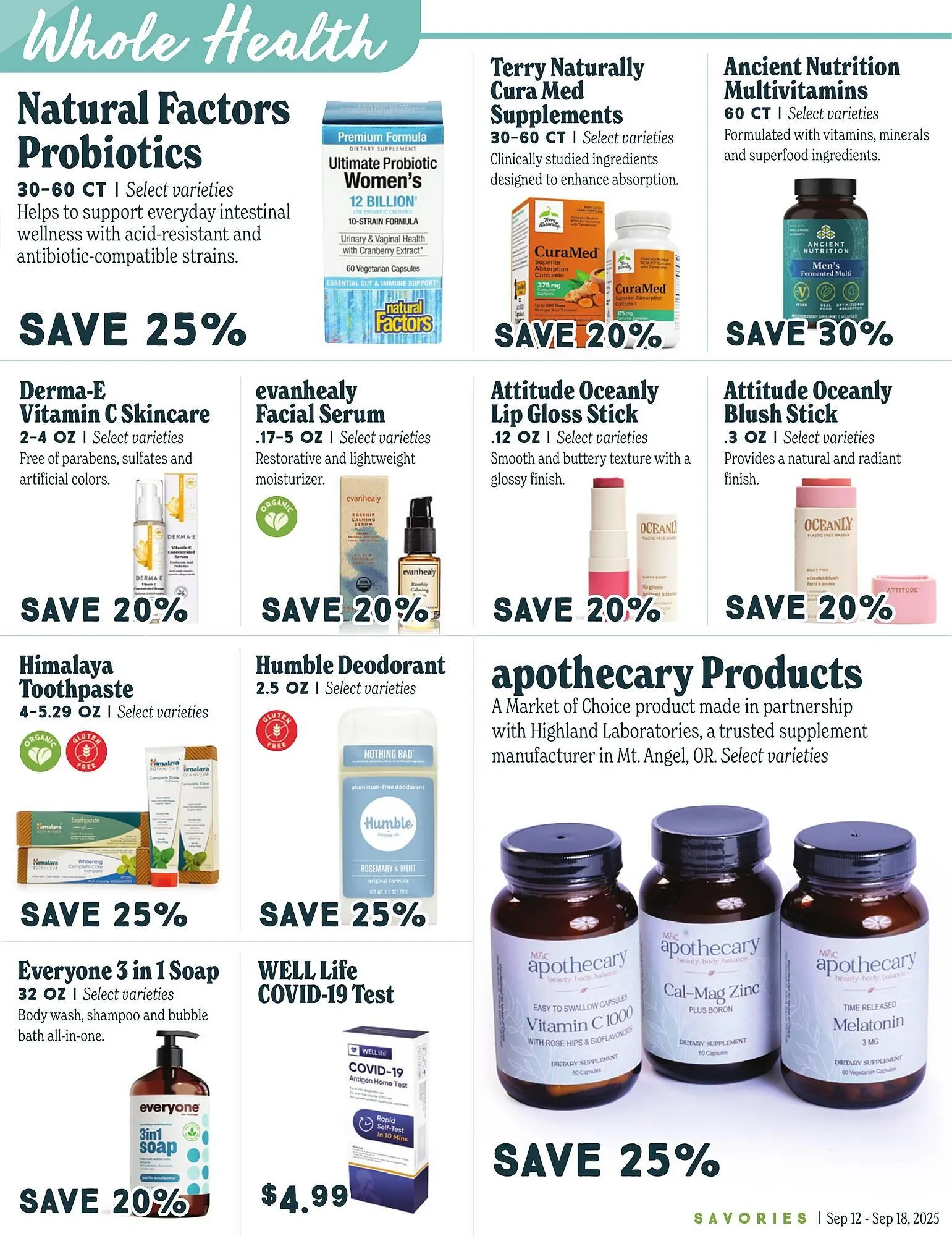 Weekly promotion Market of Choice weekly ad spanning from September 12 to September 18 2025 - Page 5 for Catalogue 365