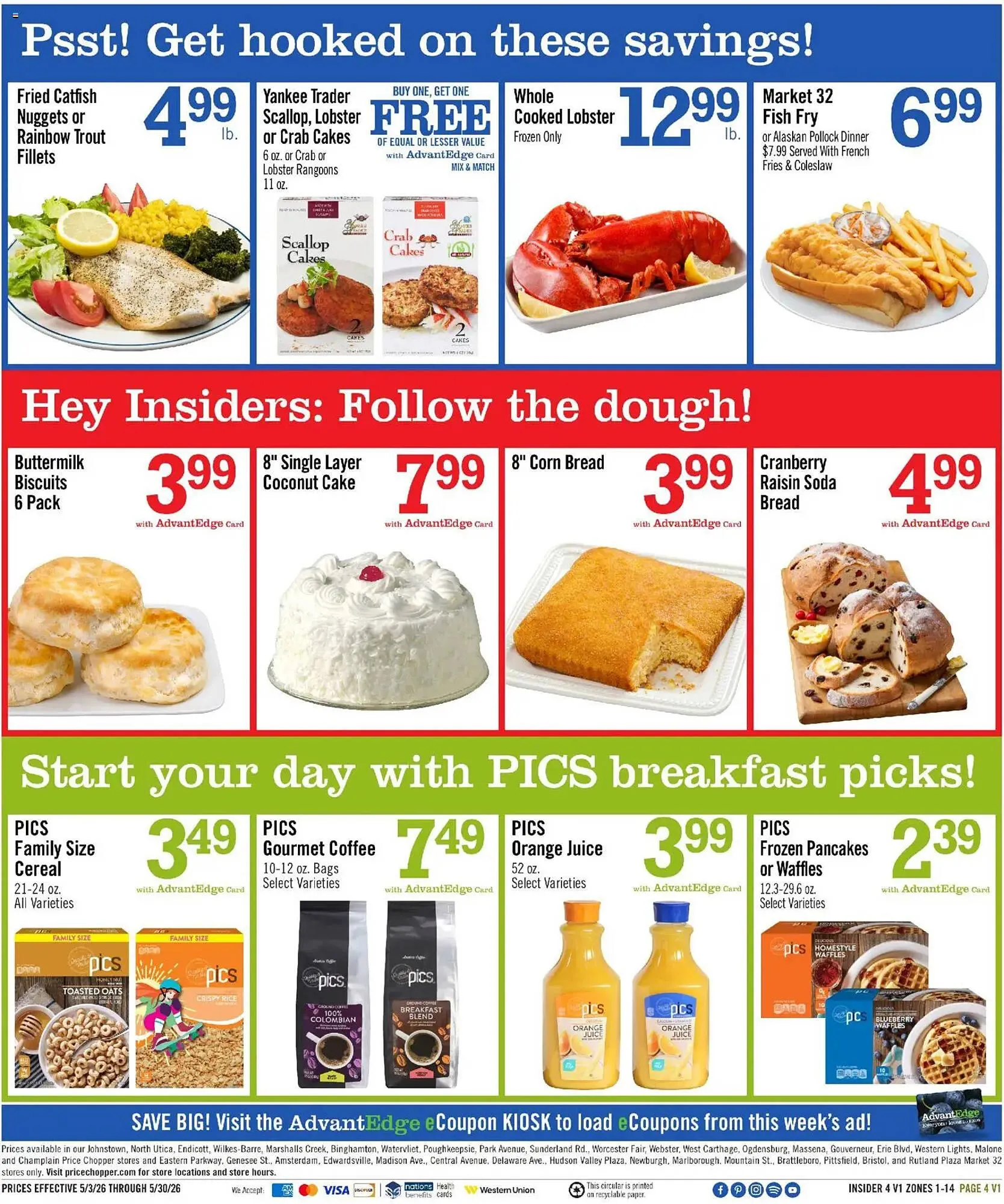 Weekly promotion Price Chopper weekly ad spanning from May 3 to May 30 2026 - Page 4 for Catalogue 365