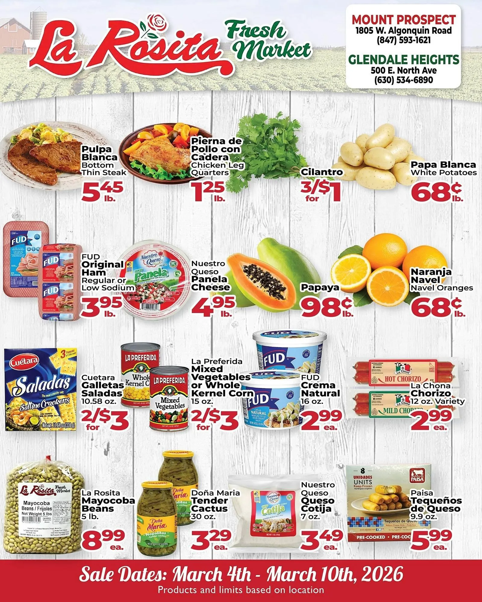 Weekly ad La Rosita Fresh Market weekly ad from March 4 to March 10 2026 - Page 1
