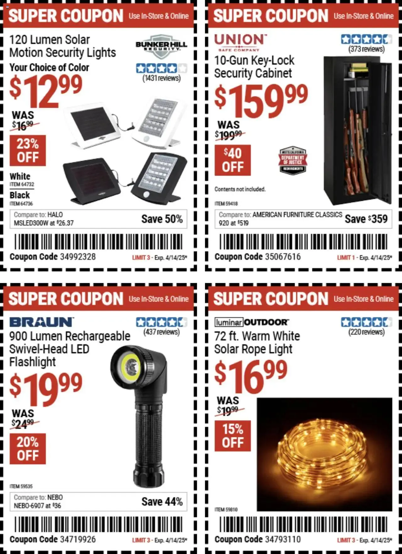 Weekly ad Harbor Freight Spring Coupons from March 24 to April 14 2025 - Page 8