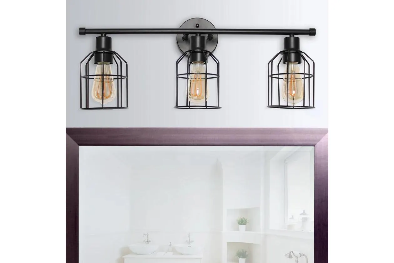 Lalia Home 3-Light Industrial Wired Vanity Light