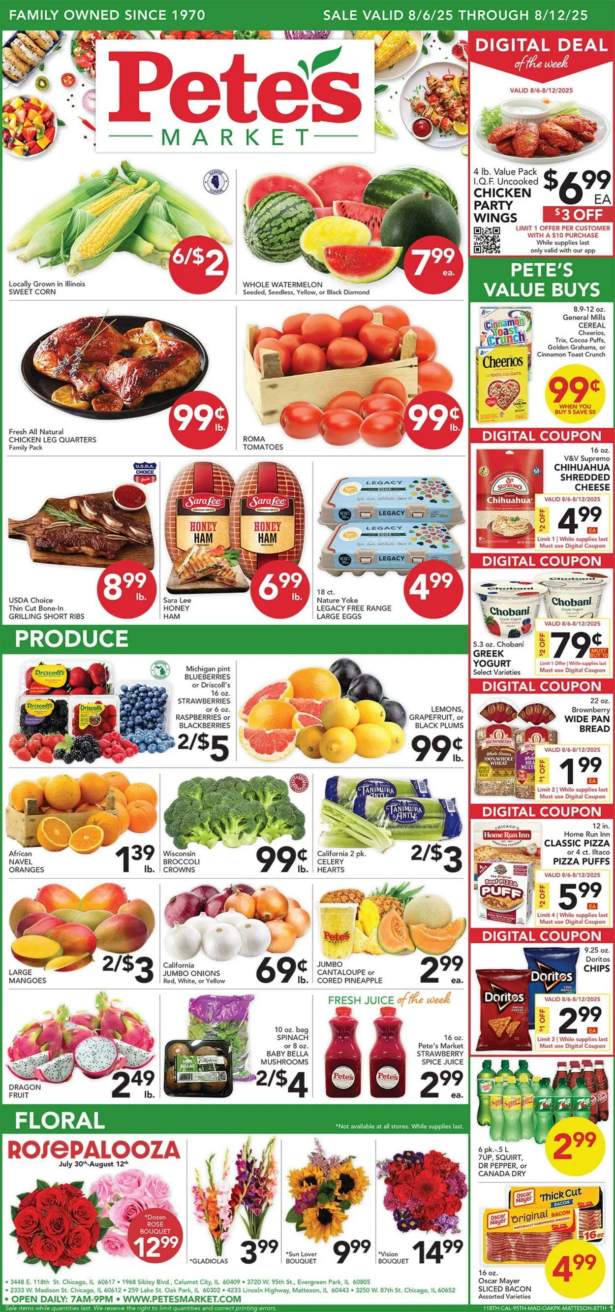 Weekly ad Pete's Fresh Market Current weekly ad from August 6 to August 12 2025 - Page 1