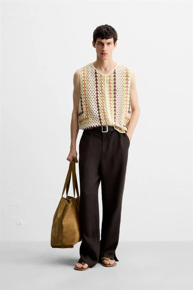 CROCHET TEXTURED VEST