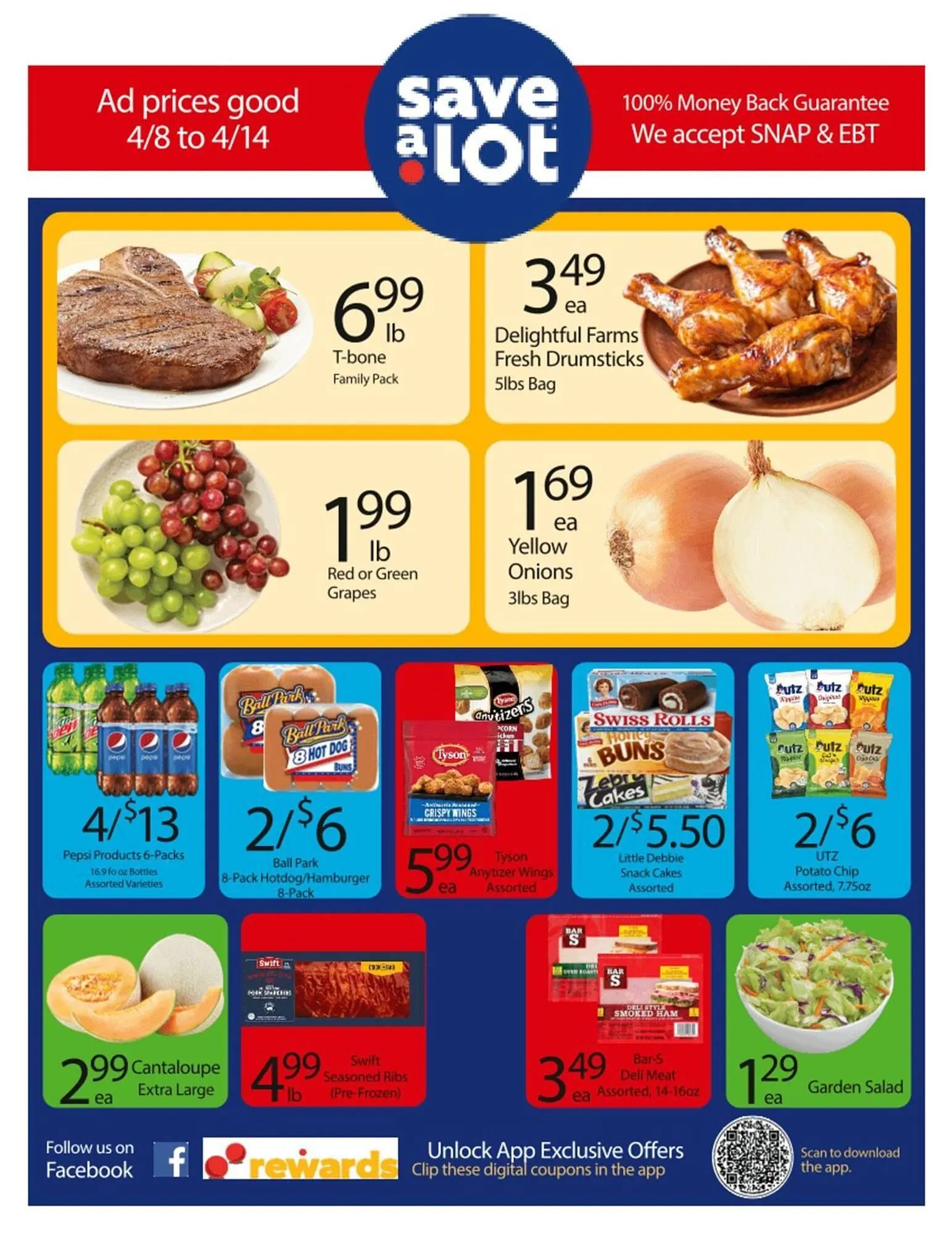 Weekly ad Save a Lot weekly ad from April 8 to April 14 2026 - Page 1