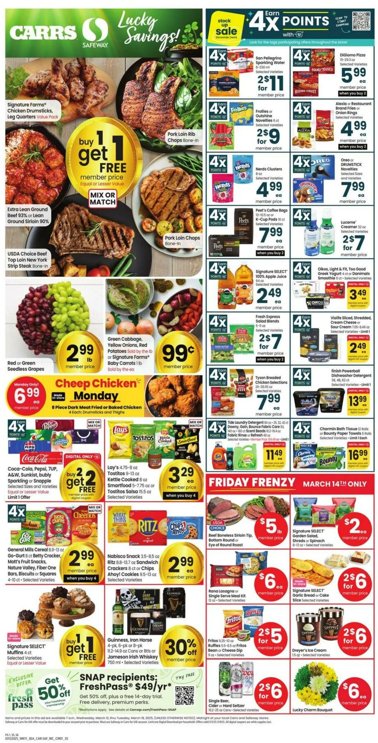 Weekly ad Carrs from March 12 to March 18 2025 - Page 1