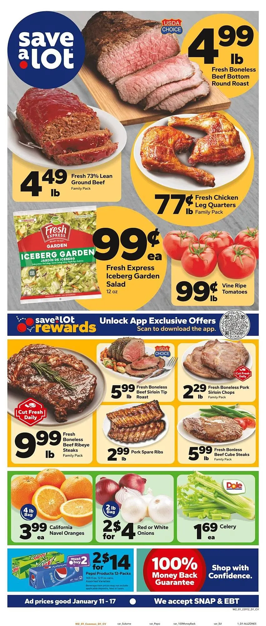 Weekly ad Save a Lot weekly ad from January 11 to January 17 2026 - Page 1