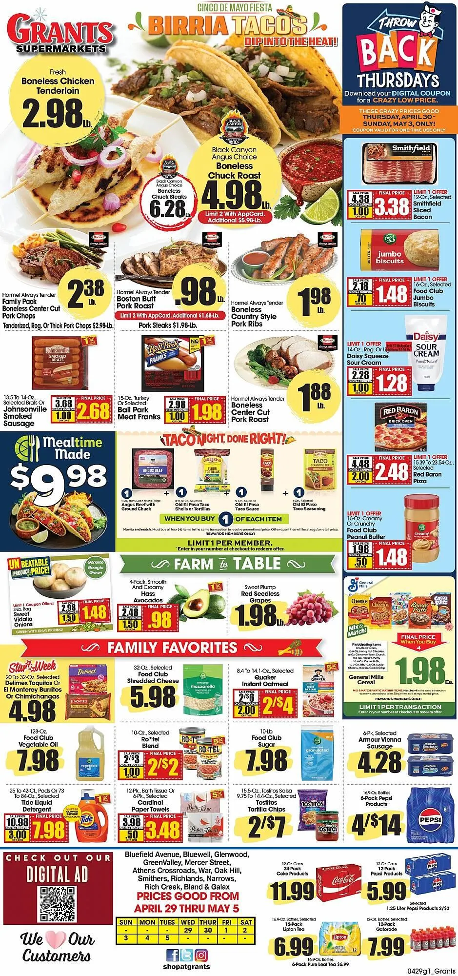 Weekly ad Grants Supermarket weekly ad from April 30 to May 5 2026 - Page 1