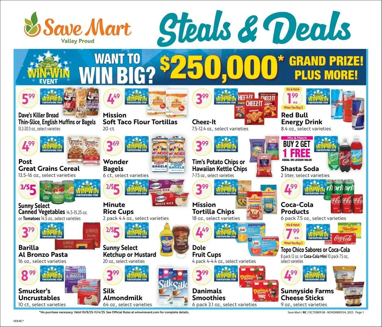 Weekly ad Save Mart Current weekly ad from October 8 to November 4 2025 - Page 1