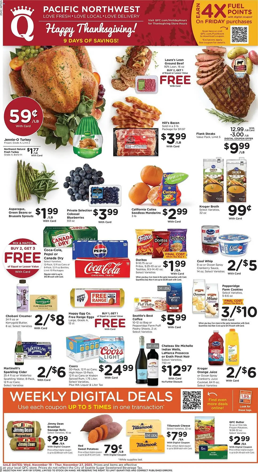 Weekly ad QFC weekly ad from November 19 to November 28 2025 - Page 1