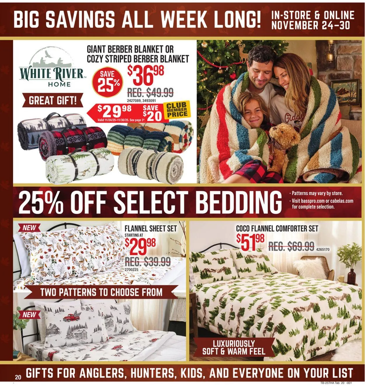 Weekly promotion Cabela's Current weekly ad spanning from November 24 to November 30 2025 - Page 20 for Catalogue 365