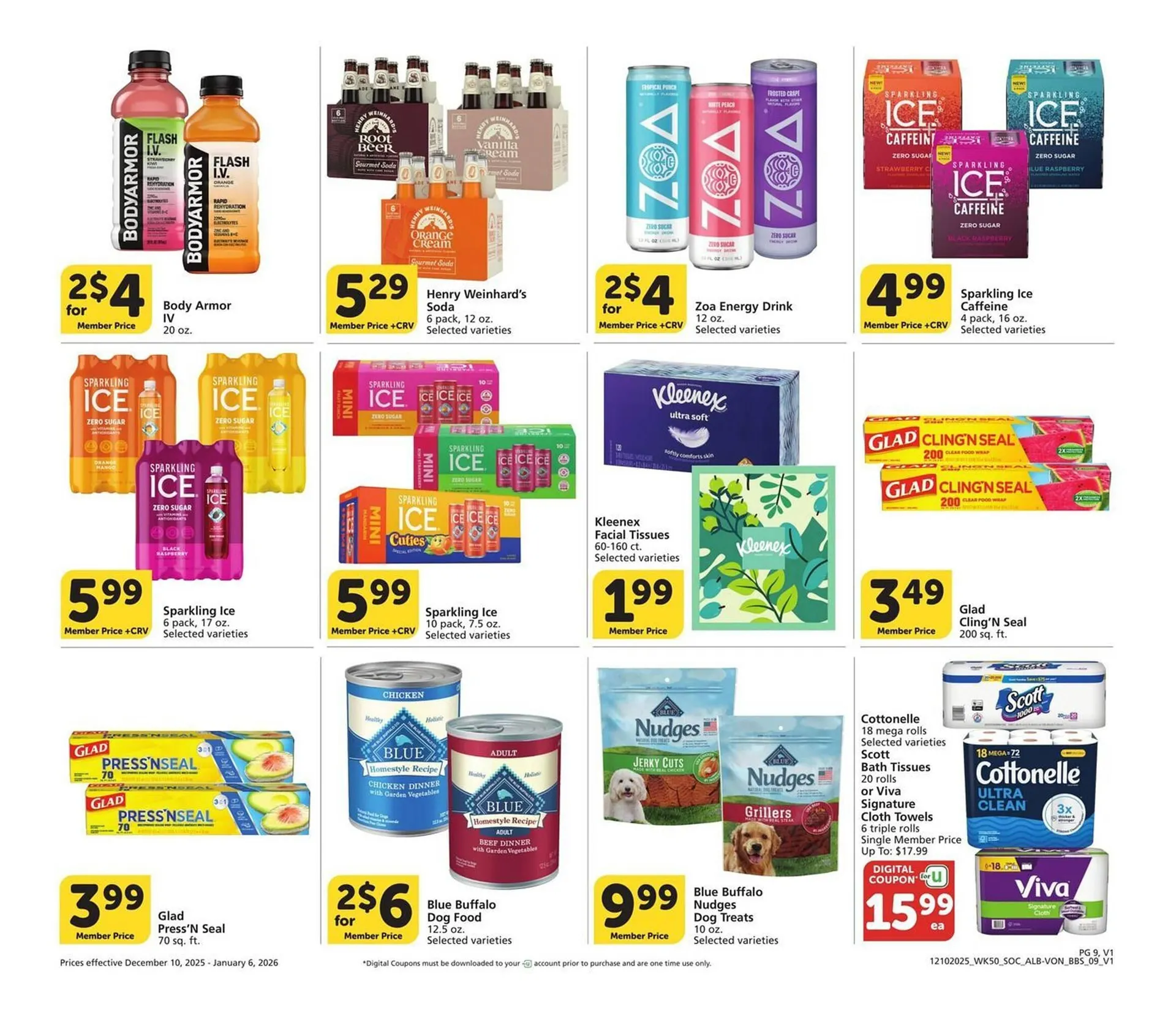 Weekly promotion Albertsons weekly ad spanning from December 10 to January 6 2026 - Page 9 for Catalogue 365