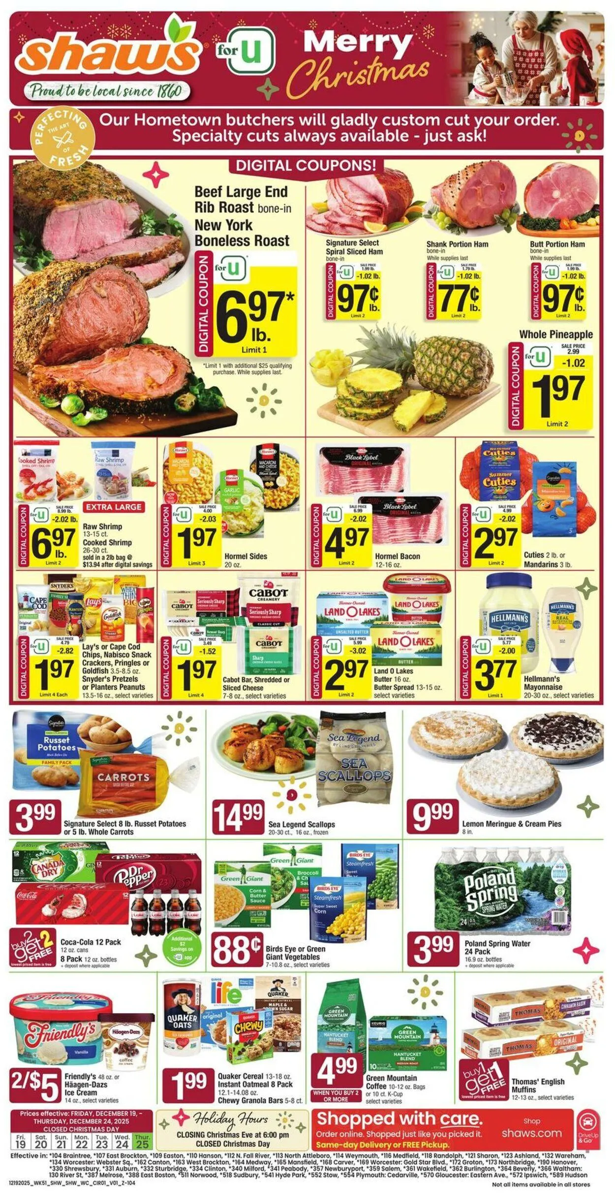 Weekly ad Shaws from December 19 to December 24 2025 - Page 1