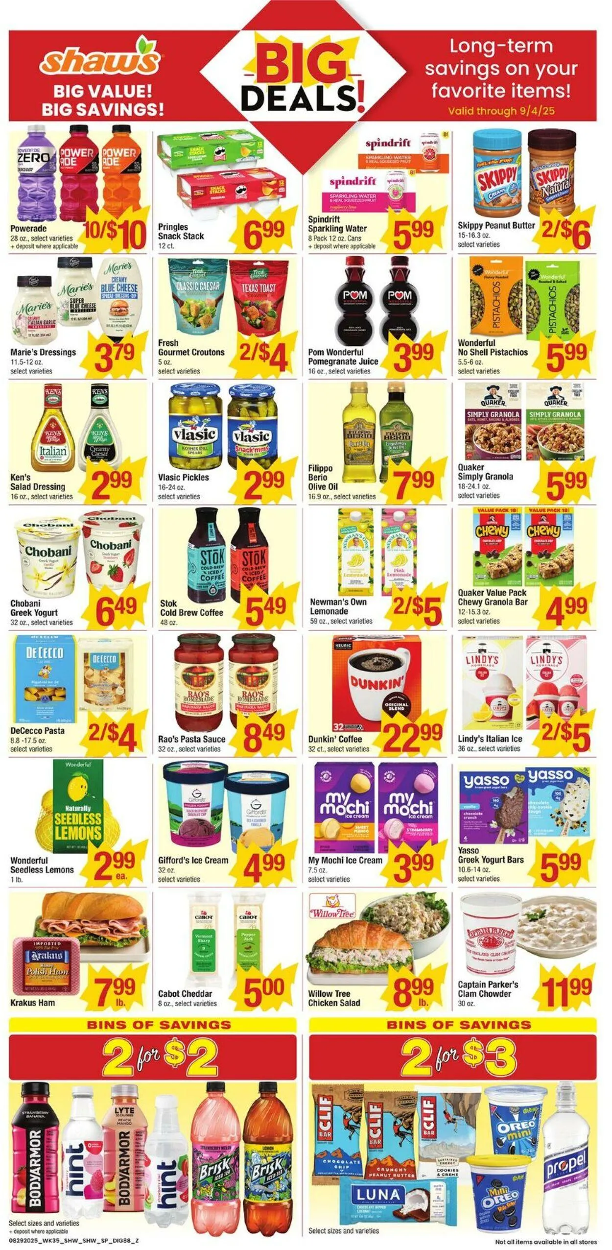 Weekly ad Shaws from August 29 to September 4 2025 - Page 1