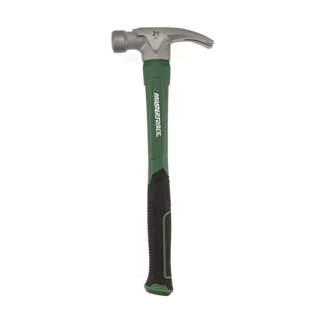 Masterforce® 21 oz. Fiberglass Framing Hammer with Nail Start