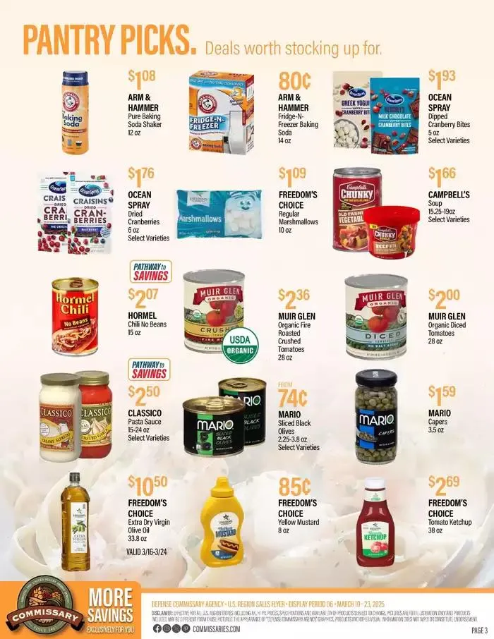 Weekly ad Flyer Commissary from March 10 to March 23 2025 - Page 3