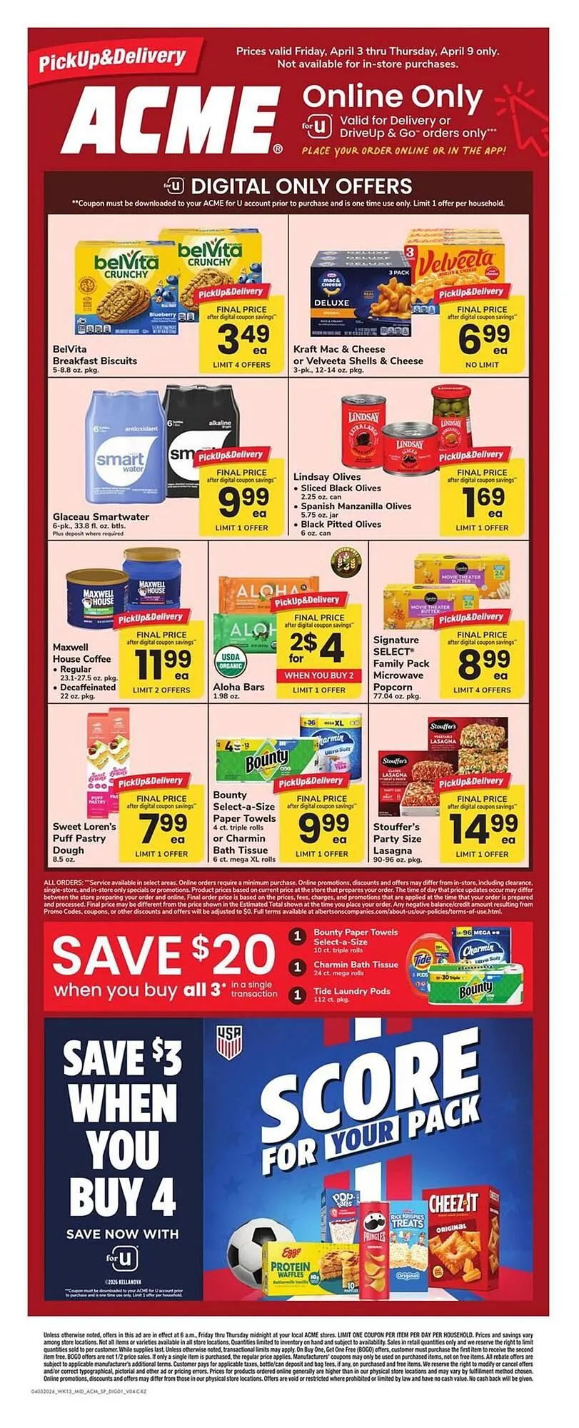Weekly promotion ACME weekly ad spanning from April 3 to April 9 2026 - Page 1 for Catalogue 365