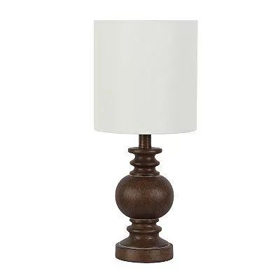 Traditional Dark Brown Accent Table Lamp