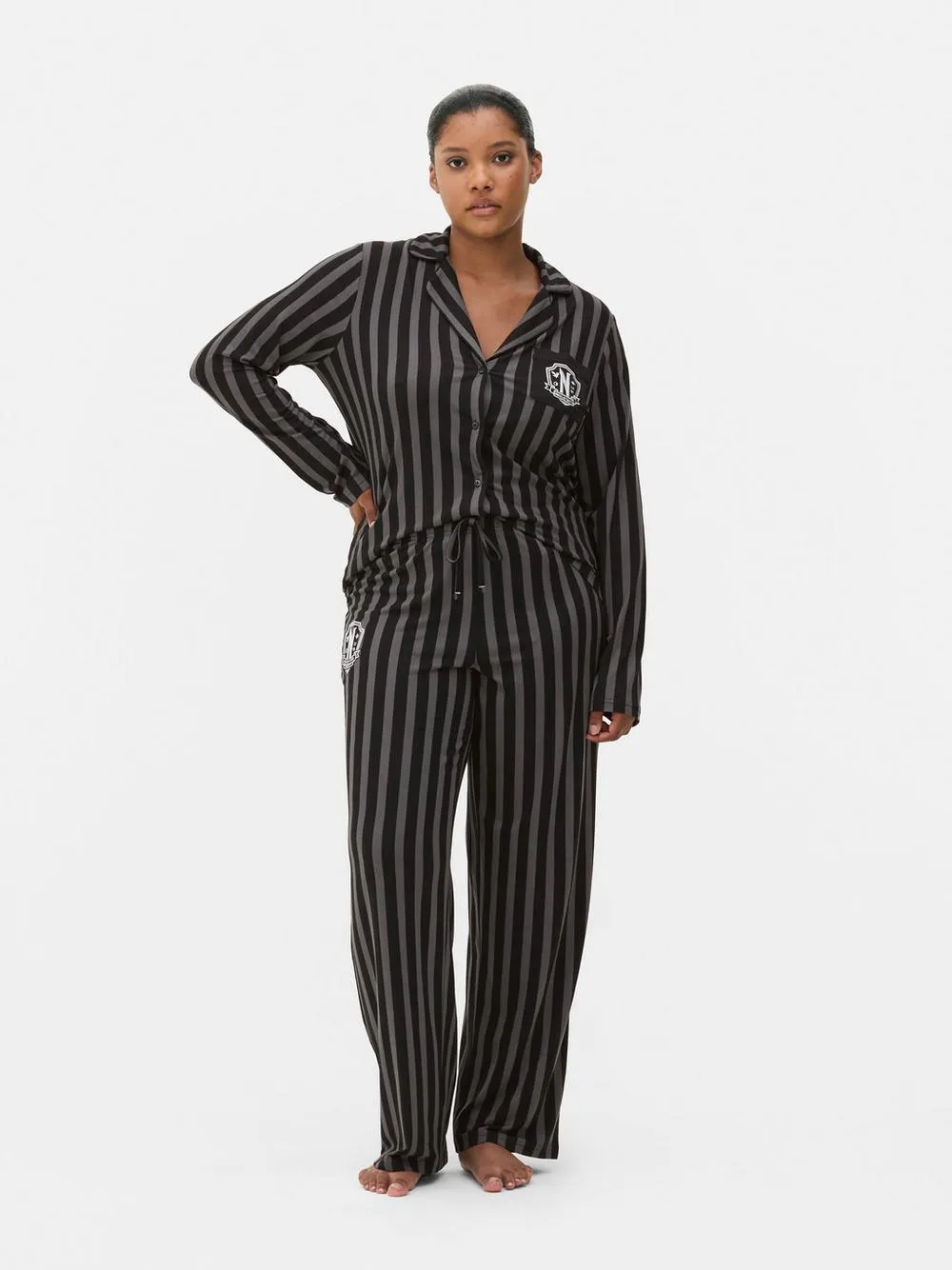 Wednesday Striped Boyfriend Pyjama Set
