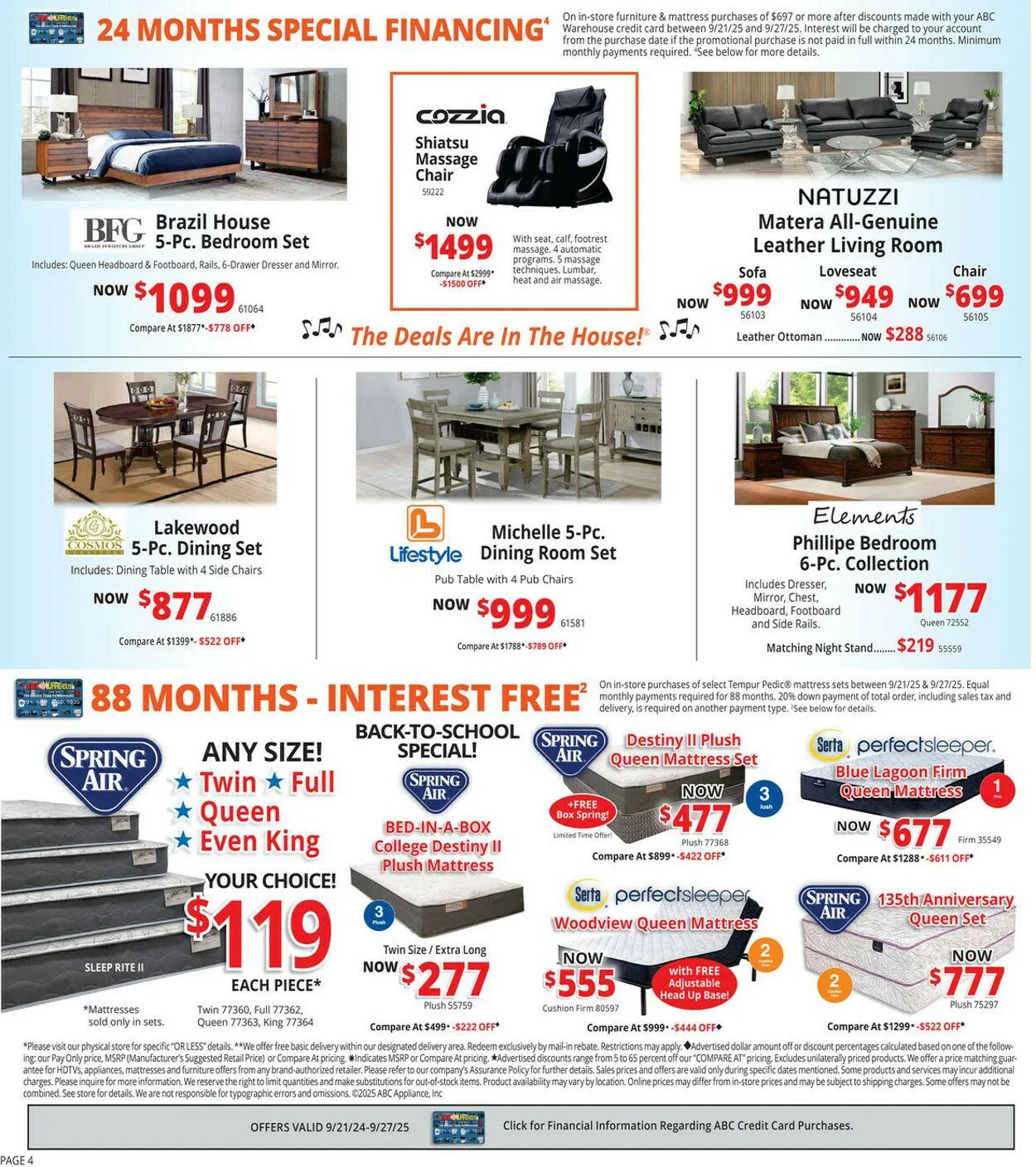 Weekly ad ABC Warehouse Current weekly ad from September 21 to September 27 2025 - Page 4