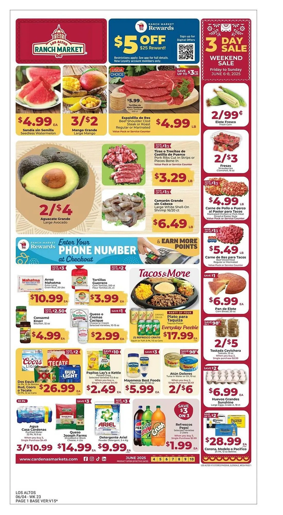 Weekly ad Los Altos Ranch Market Weekly Ad from June 4 to June 10 2025 - Page 1
