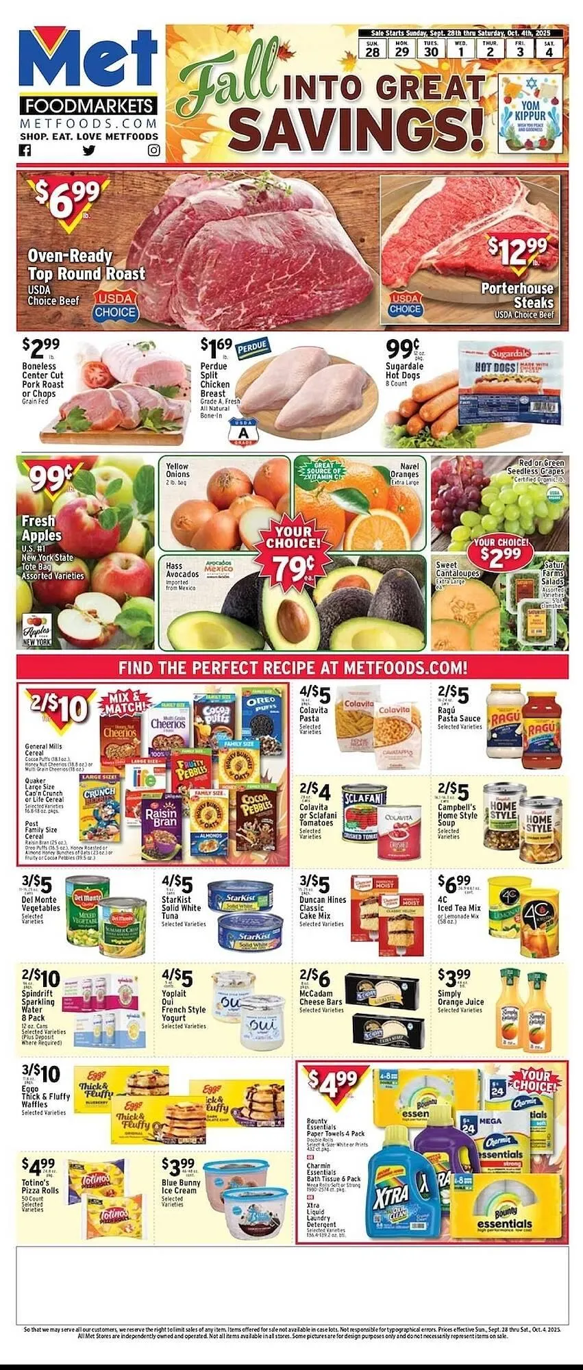 Weekly ad Met Foodmarkets weekly ad from September 28 to October 4 2025 - Page 1