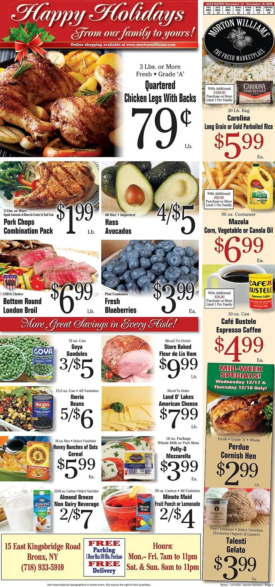 Morton Williams weekly ad - 1