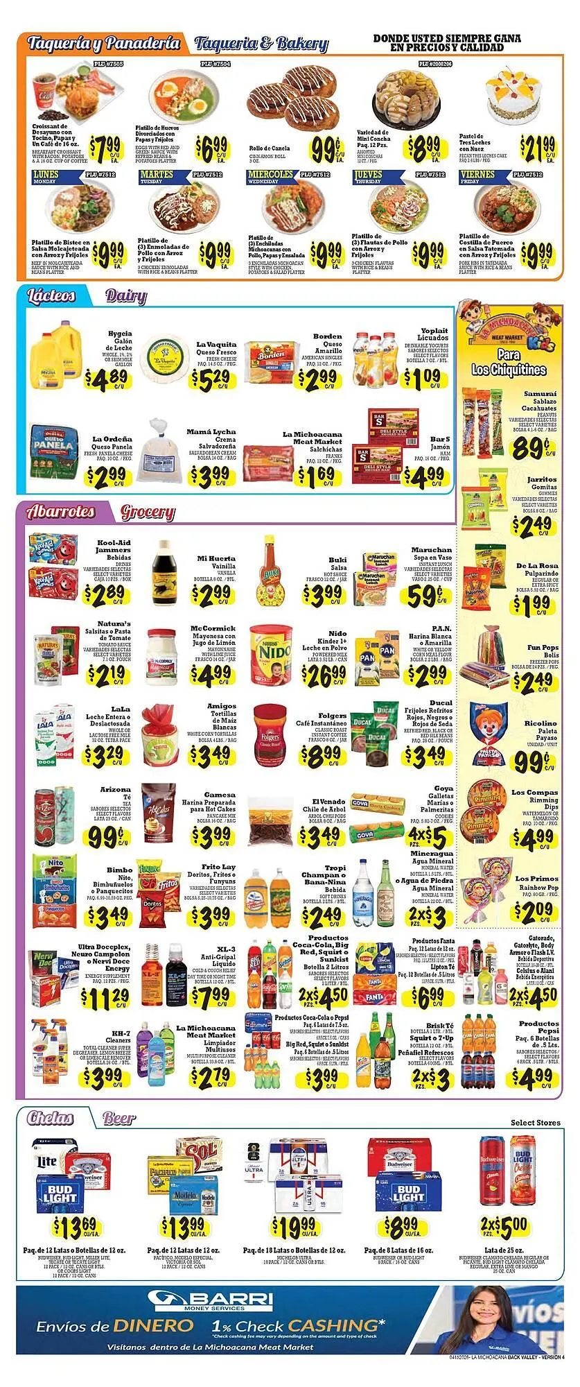 Weekly ad La Michoacana weekly ad from April 15 to April 28 2026 - Page 2