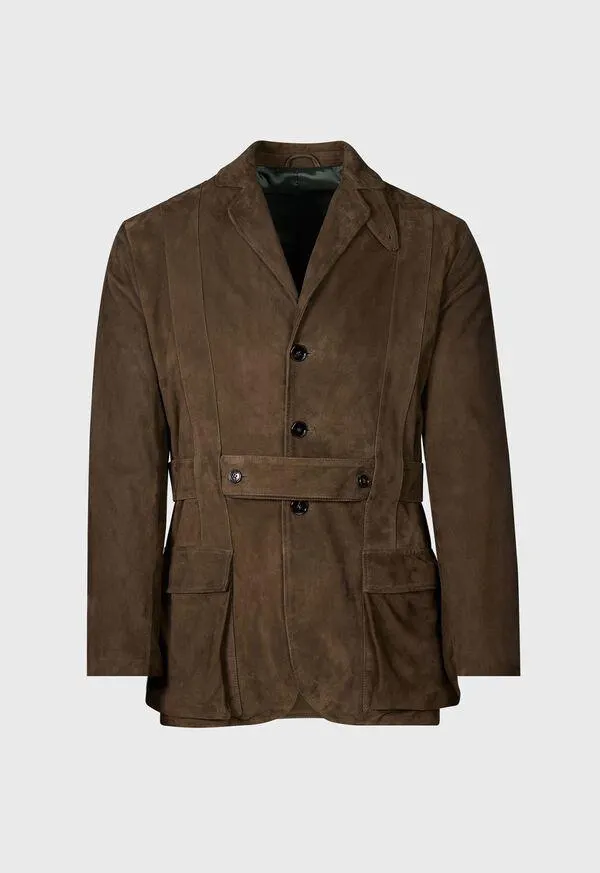 Loden Suede Anorak Jacket