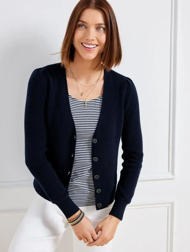 Bishop Sleeve Cardigan