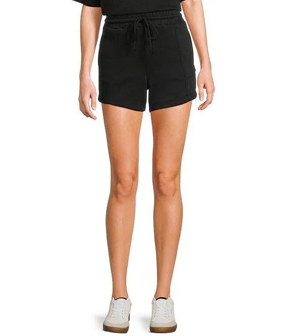 High Rise Drawstring Pull-On Coordinating Shorts