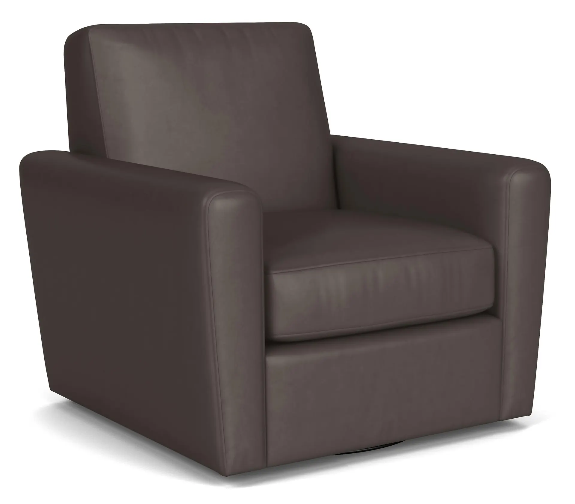 Seth Swivel Chair in Urbino Smoke Leather