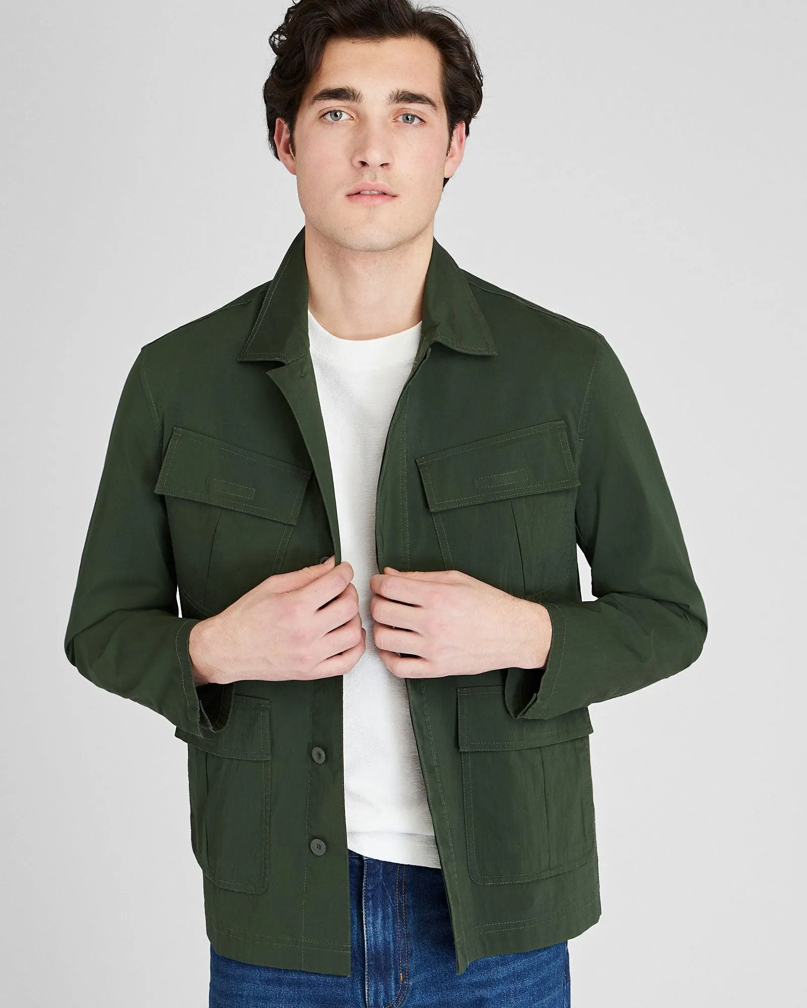 Poplin Shirt Jacket