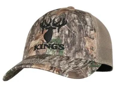 Men's King's Camo Series Embroidered Mesh Adjustable Hat
