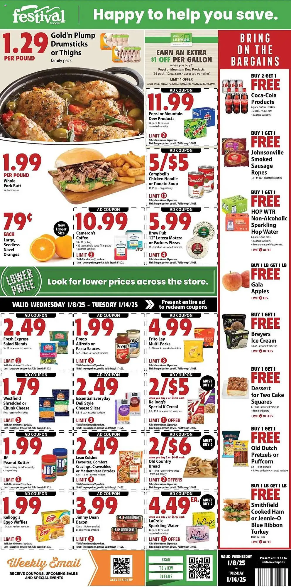 Weekly ad Festival Foods Weekly Ad from January 8 to January 14 2025 - Page 1