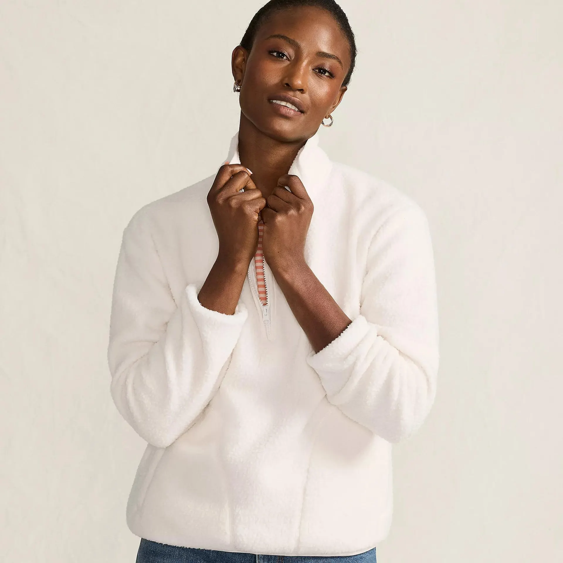 Women's Half Zip Cozy Sherpa Fleece Pullover