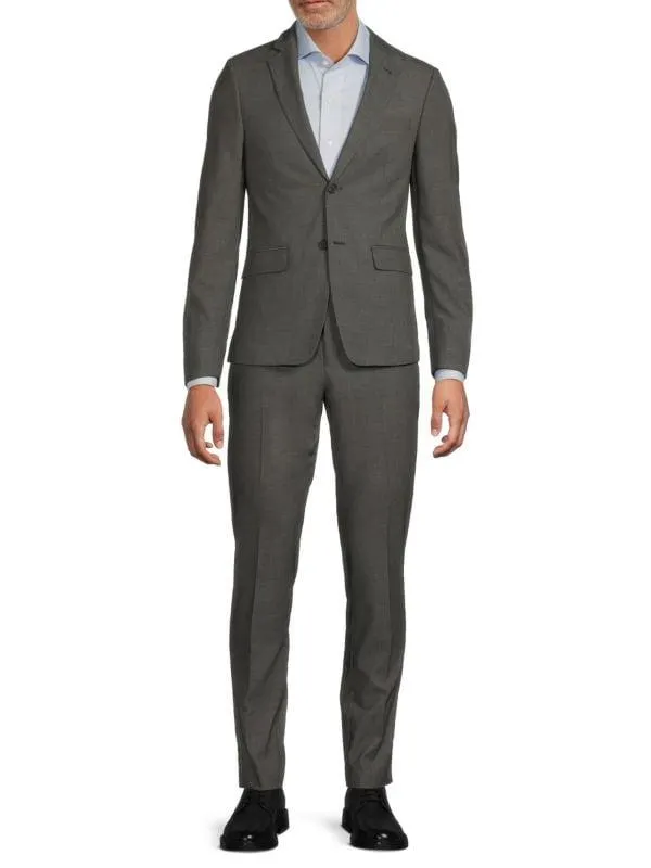 Pindot One-Button Slim-Fit Suit