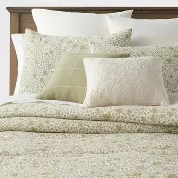 8pc Floral Comforter Set Green - Threshold™