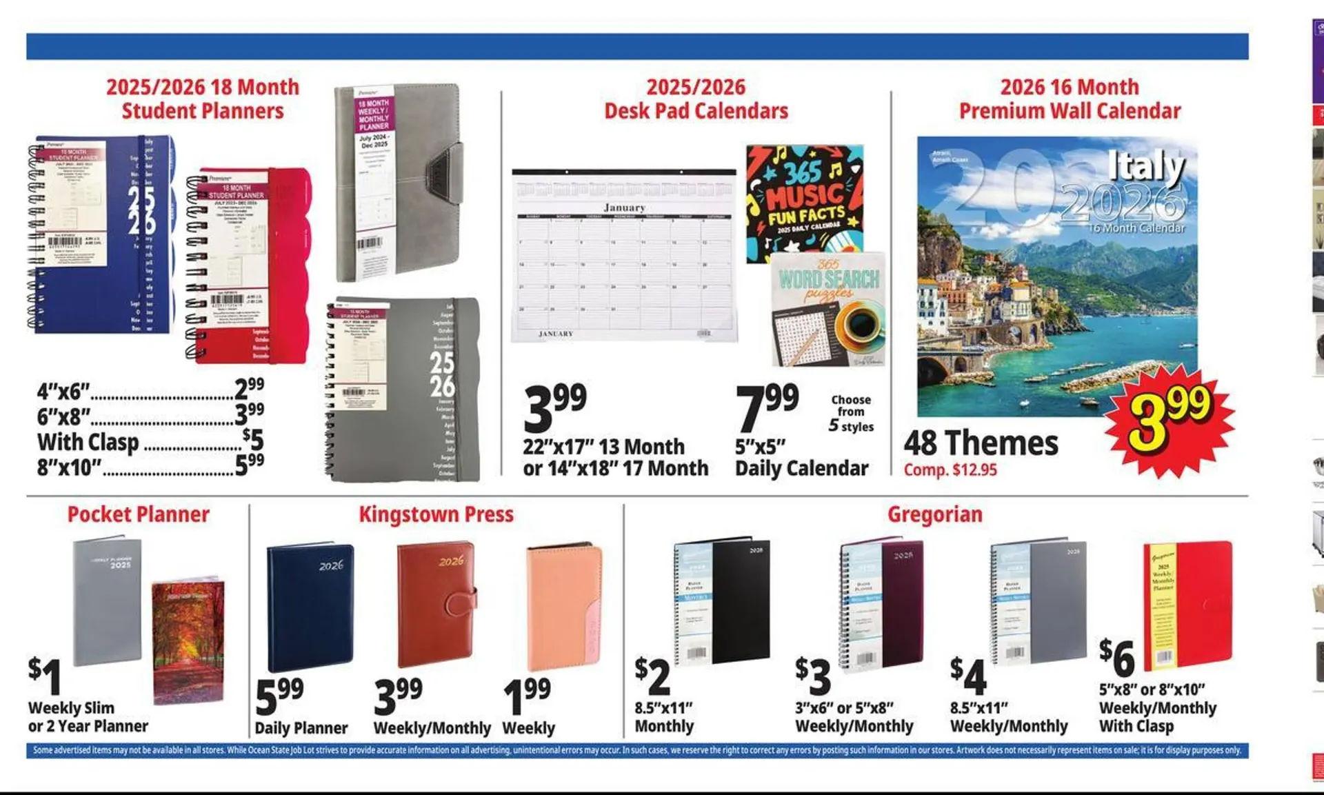Weekly promotion Ocean State Job Lot flyer spanning from December 4 to December 10 2025 - Page 25 for Catalogue 365