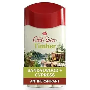 Old Spice Dry Feel Antiperspirant Deodorant for Men, 24/7 Freshness, 24/7 Sweat & Odor Protection, Gentle on Skin with Skin Conditioners, Timber with Sandalwood + Cypress Scent, 2.6 oz