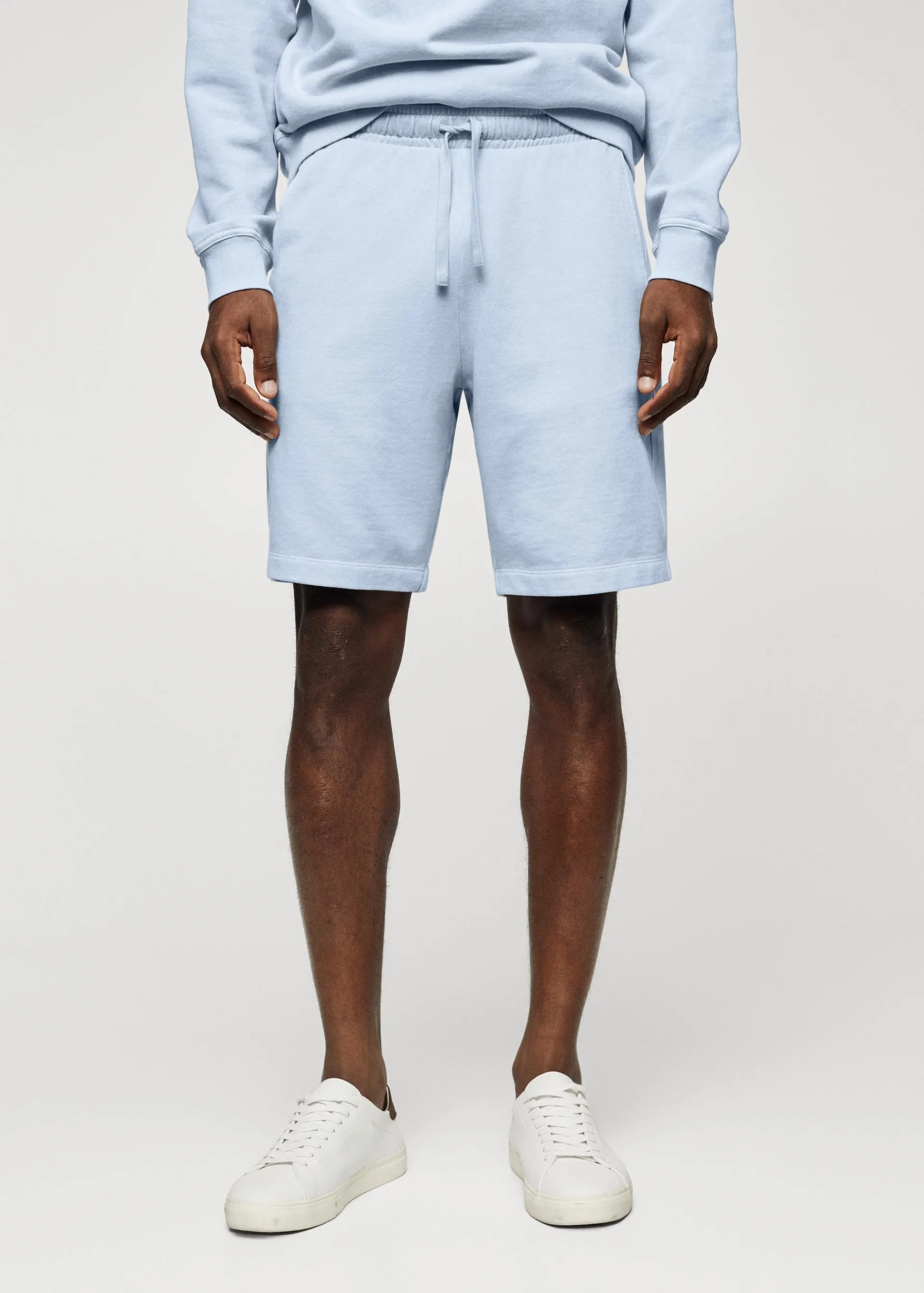 Bermudas jogger algodón tinte