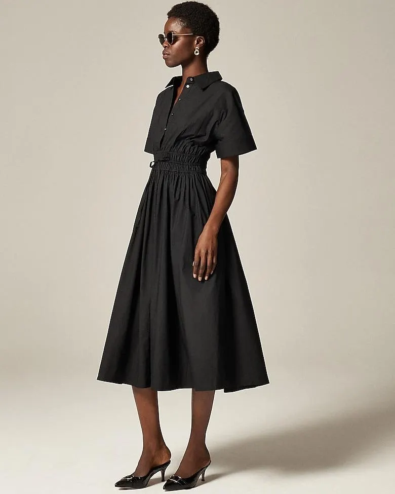 Elena shirt-dress in cotton poplin