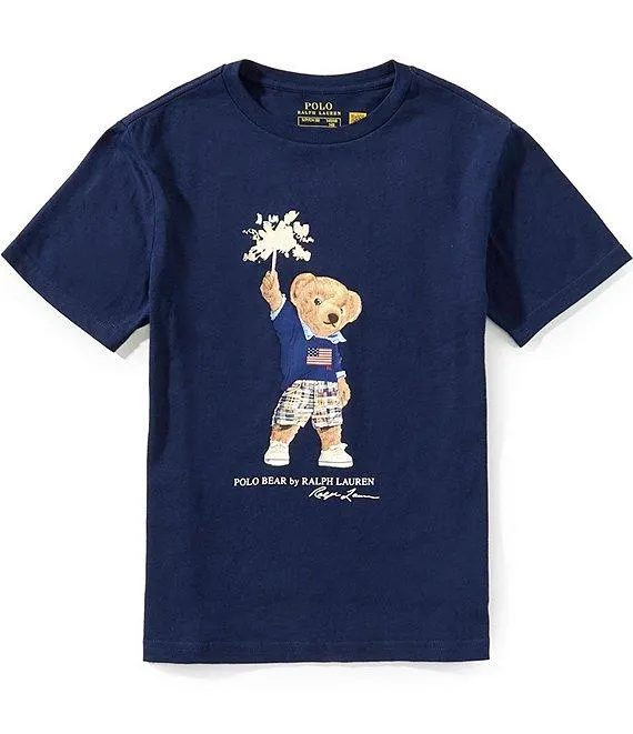 Big Boys Short-Sleeve Polo Bear Jersey T-Shirt