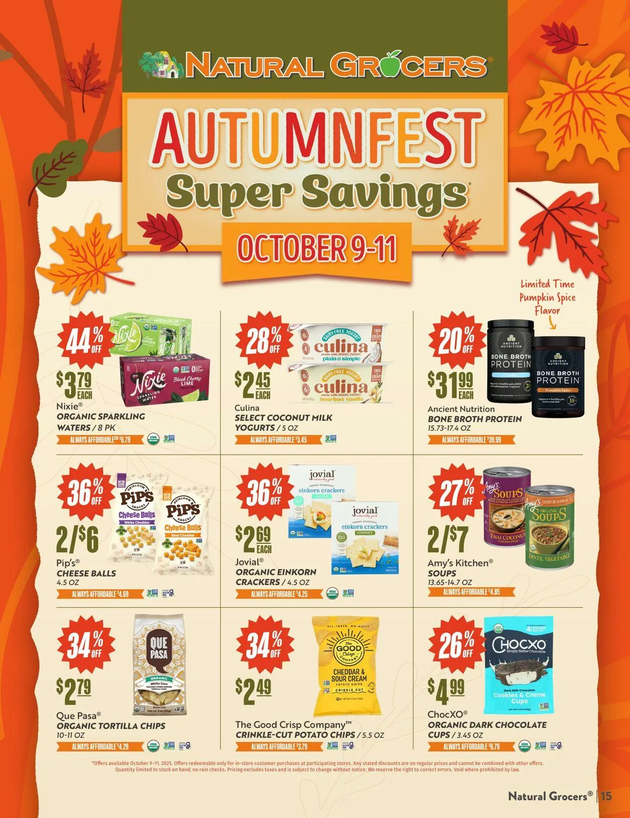 Weekly ad Natural Grocers from September 24 to October 17 2025 - Page 15