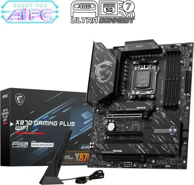 MSI X870 GAMING PLUS WIFI AM5 AMD X870 ATX Motherboard