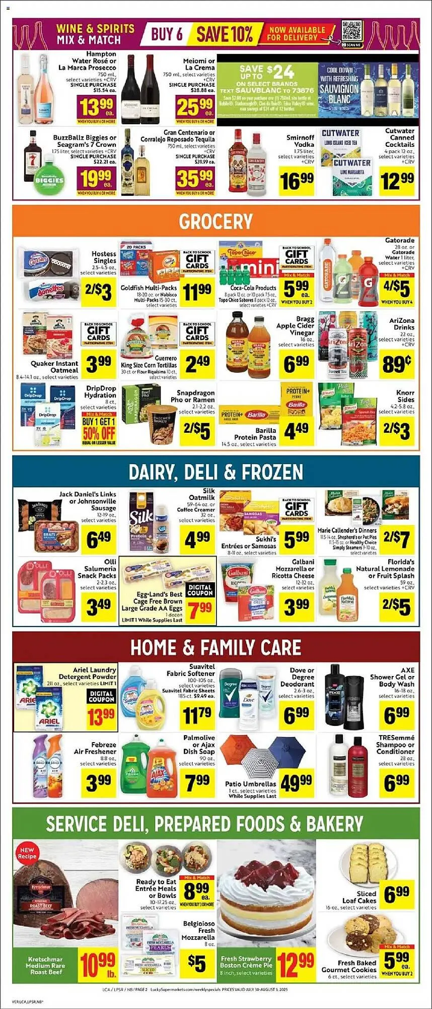 Weekly ad Lucky Supermarkets Weekly Ad from July 30 to August 6 2025 - Page 2