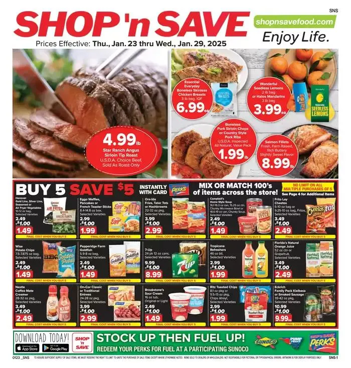 Weekly ad Shop 'n Save Weekly ad from January 24 to February 7 2025 - Page 1